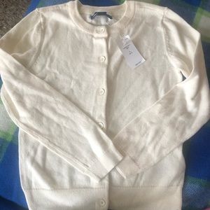 Beige little girls Gap cardigan size 6-7